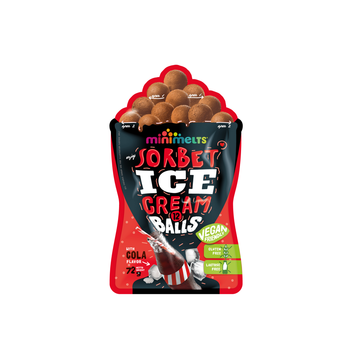 Înghețată Minimelts Sorbet, Cola