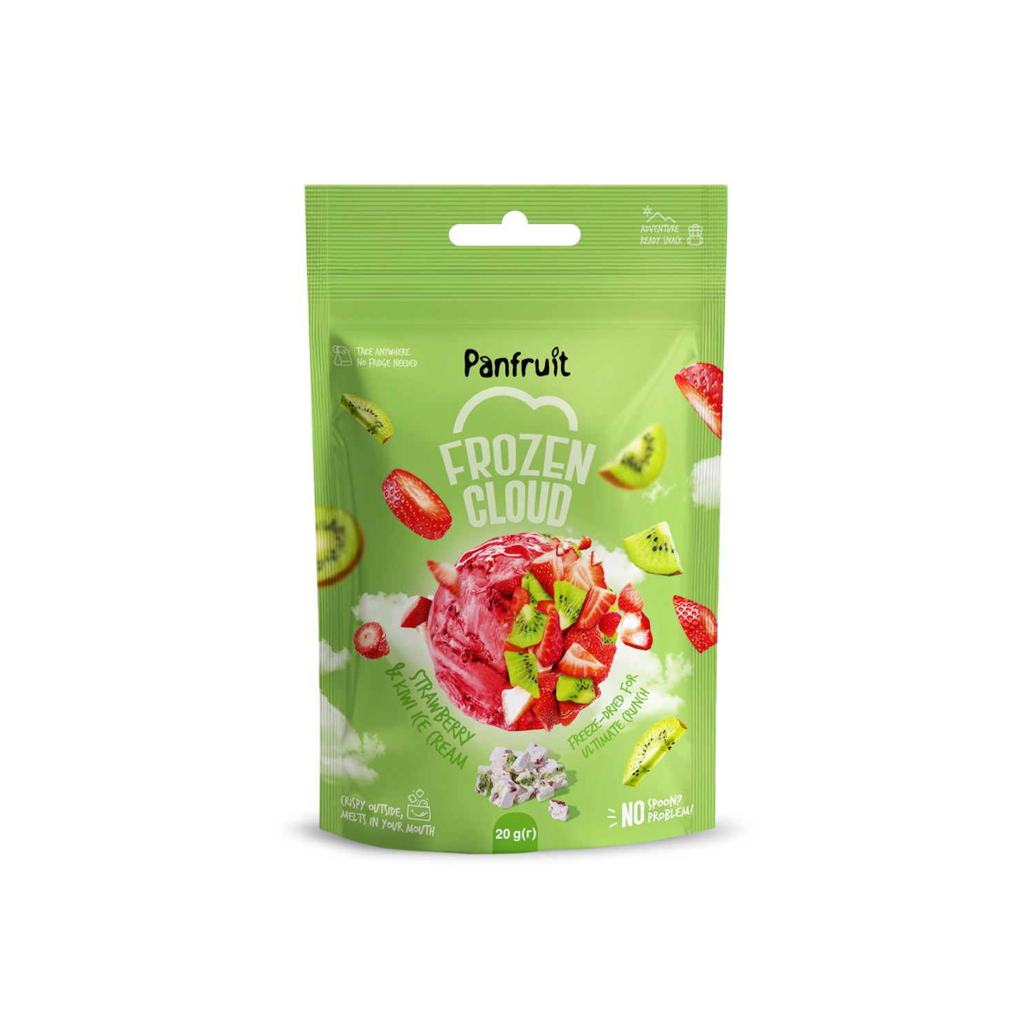 Înghețată liofilizată ”Kiwi & Căpșune” Panfruit